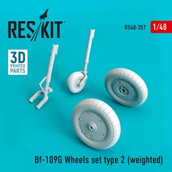 Plastikový model 1/48 Bf-109G Wheels set type 2 (weighted)