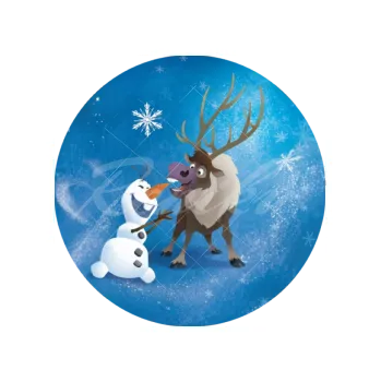 Jedlá dekorace na dort OLAF, SVEN zpívají, VARIANTA Jedlý papír 181