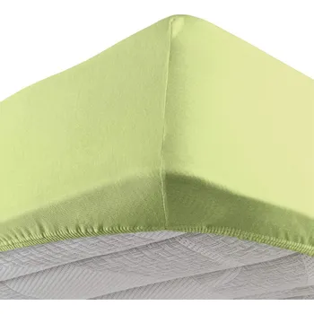 Prostěradlo Kvalitní bavlněné jersey prostěradlo Vivacolor - 160x200cm - Limetková barva