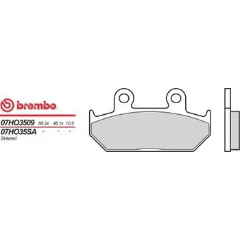Motodíl Přední brzdové destičky Brembo Honda 1500 GL ASPENCADE 1994 - 1997 směs 09