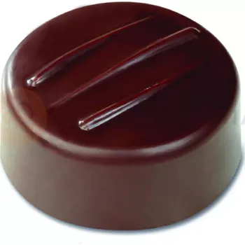 Čokoládová tyčinka Tritanová forma na pralinky - kulatý tvar, 21 ks, 28x14 mm, 10 gr - PC101FR | PAVONI, Artisanal