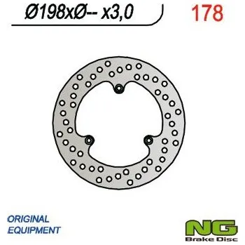 Brzda pro motocykl Přední brzdový kotouč NG KTM 80 MX 2000 - 2002