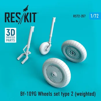 Plastikový model 1/72 Bf-109G Wheels set type 2 (weighted)