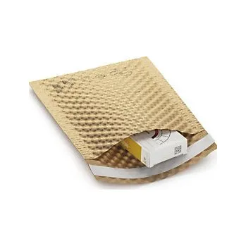 Obálka Reliéfní papírová obálka 100x200mm, samolepicí, hnědá - Balení po 0 ks