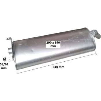 Tlumič výfuku Tlumič výfuku RENAULT MASCOTT (PR 70.11)