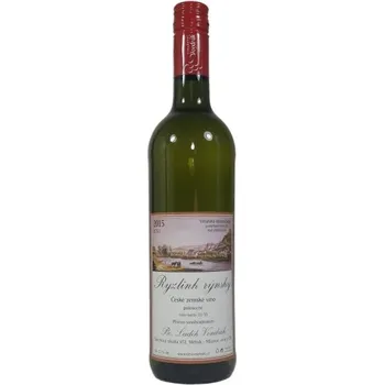 Víno Ryzlink rýnský 2015, zemské víno, Vinařství Vondrák Mělník, polosuché