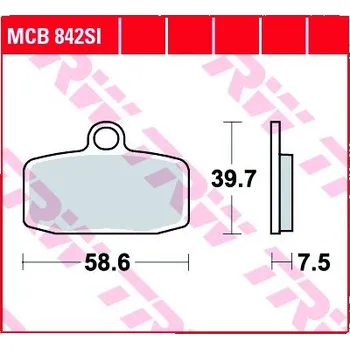 Brzda pro motocykl Přední brzdové destičky TRW / Lucas Gas Gas TXT 280 2012 - směs SI