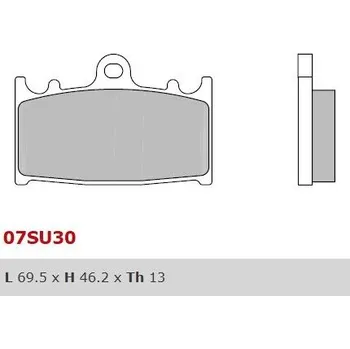 Motodíl Zadní brzdové destičky Brembo Suzuki 1500 VL INTRUDER 2002 - směs 02