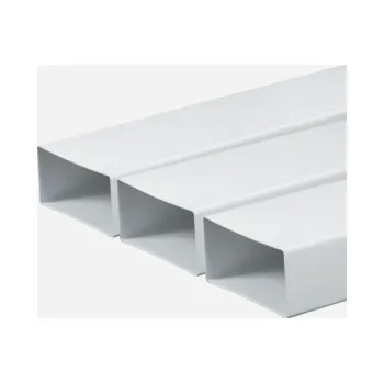 Příslušenství pro vzduchotechniku Den Braven - Kanál plochý, 110 mm x 55 mm x 1000 mm, plastový VE1180