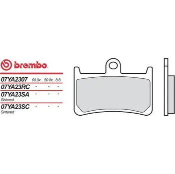 Motodíl Přední brzdové destičky Brembo Yamaha 700 MT 07 TRACER ABS 2016 - směs 07