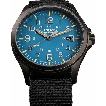 Hodinky Traser P67 Officer Pro Gunmetal SkyBlue na kovovém náramku