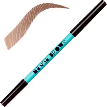 Tužka na obočí Neve Cosmetics Manga Brows Ash | Oboustranná tužka na obočí - blonde & soft brown blonde & soft brown