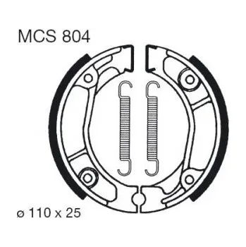 Brzda pro motocykl Zadní brzdové destičky TRW / Lucas Honda CB 50 J 1981 - 1983