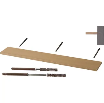 police Nabytekmorava Nástěnná police na zeď Beta 140 cm barva lamina: Buk 381