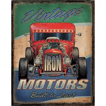 Plechová cedule Plechová cedule Vintage Motors 40 cm x 32 cm