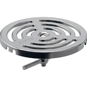 Geberit Příslušenství - Rošt pro podlahové vpusti, přišroubovatelný, průměr 10 cm, nerez 154.317.00.1