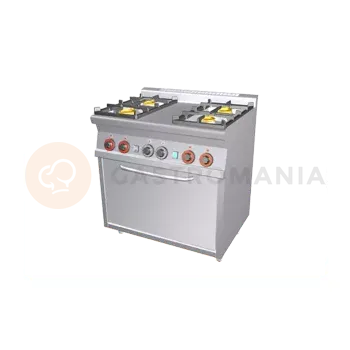Sporák Sporák plynový kombinovaný s 4 hořáky a elektrickou troubou. | RM GASTRO, CF4 68 GEM