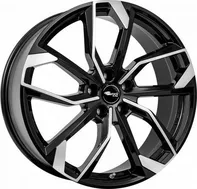 Brock RC34 Schwarz front/Poliert 7x17 5x100 ET41 56,1