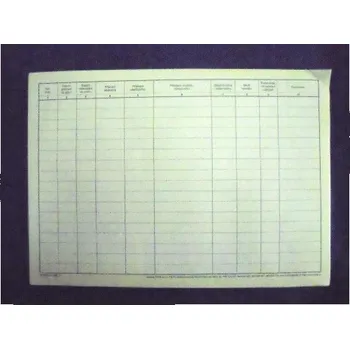 EVIDENCE PROTETICKÝCH VÝR. blok A4, 100 listů