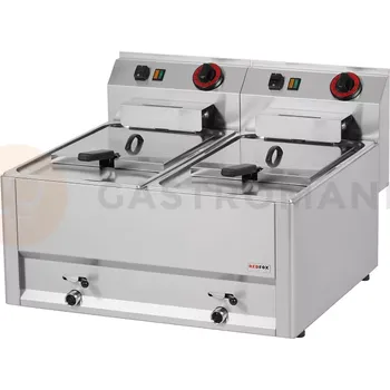 Stolní pila Fritéza 2x8 l třífázová, 14 kg/h | REDFOX, FE-30-ELT