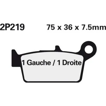 Brzda pro motocykl Zadní brzdové destičky Nissin Honda CRM 75 R 1990 - 1994 směs ST