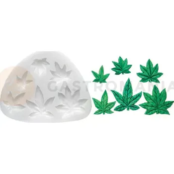 Kuchyňská sůl Forma na cukrovou hmotu SLK 141 - lístky, 45x40 mm | SILIKOMART, Sugarflex Leaves