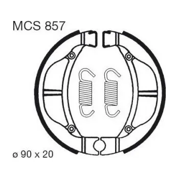Brzda pro motocykl Zadní brzdové destičky TRW / Lucas Suzuki RM 60 2003 -