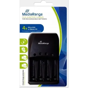 Nabíječka baterií Nabíječka MR Charger na 4 ks AA/AAA, NiMH/NiCd, 220V