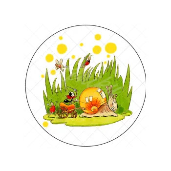 Jedlá dekorace na dort FERDA závod, VARIANTA Fondánový list 1404