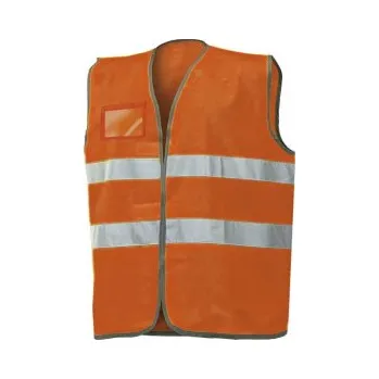 pracovní vesta INDUSTRIAL Výstražná pracovní vesta oranžová s kapsou na kartu 01210NB