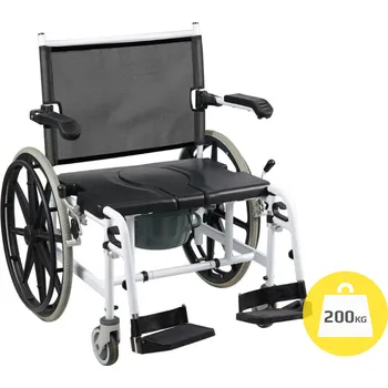 Lékařský nábytek Moretti, Bariatrické toaletní křeslo s velkými koly RH840-60