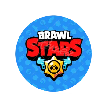 Jedlá dekorace na dort BRAWL STARS modrý, VARIANTA Jedlý papír 733