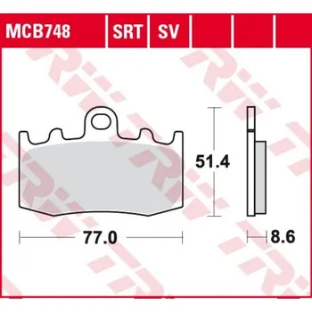Brzda pro motocykl Přední brzdové destičky TRW / Lucas BMW R 1200 RT 2003 - 2013