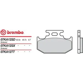 Motodíl Zadní brzdové destičky Brembo Suzuki 350 DR, S 1992 - směs TT