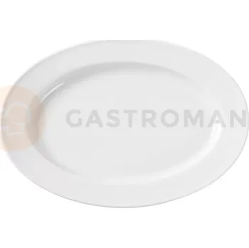 Servírovací talíř z porcelánu oválný, 39x27 cm, bílý | FINE DINE, Bianco
