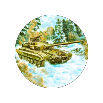 Jedlá dekorace na dort TANK, VARIANTA Jedlý papír 1110