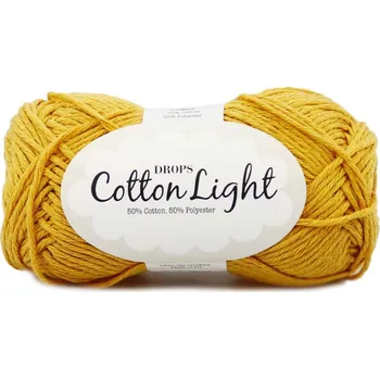 Volný čas Drops Cotton Light 28 žlutá