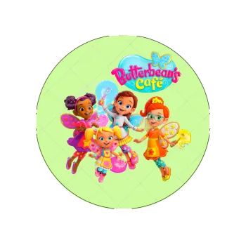 Jedlá dekorace na dort FAZOLČINA KAVÁRNA zelená, VARIANTA Jedlý papír 1261