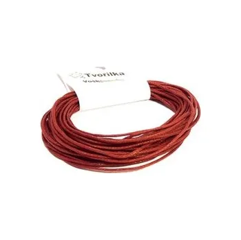 Korálek Voskovaná šňůra 1mm 5m vínová