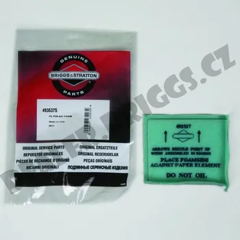 Vzduchový filtr Předfiltr na filtr 491588S