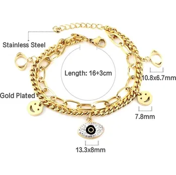 Náramek Elegantní dámský náramek z chirurgické oceli - 510 MG