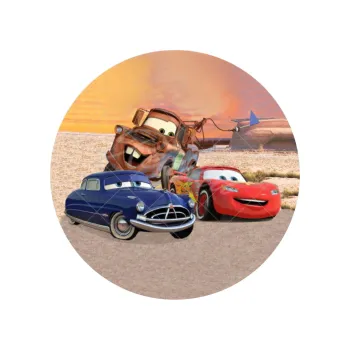 Jedlá dekorace na dort AUTA v poušti, VARIANTA Jedlý papír 953