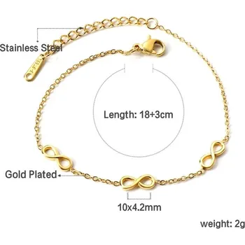 Náramek Elegantní dámský náramek z chirurgické oceli - 559G