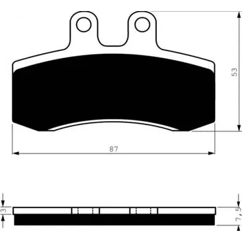 Brzda pro motocykl Přední brzdové destičky Goldfren Aprilia Pegaso 650 1992-1994 směs AD