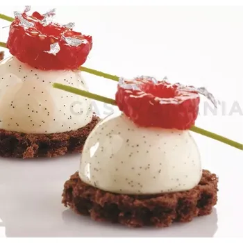 Kuchyňská sůl Silikonová forma Pavoflex - 600x400 mm, 77 ks x 42x21 mm, 20 ml - PX303 | PAVONI, Semisfera