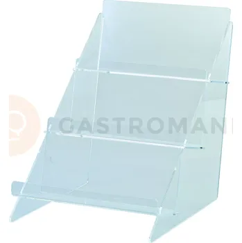 Čokoládová tyčinka Stojan z plexiskla na tabulky z čokolády - 245x300x290 mm - ET004 | MARTELLATO, Plexiglass Display