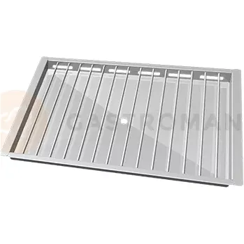 Postelový rošt Nerezový rošt s nádobou na sběr tuku 600x400 mm | UNOX, POLLO.GRILL