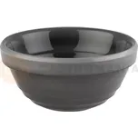 Kulatá šedá melaminová miska, průměr 23 cm | APS, Emma