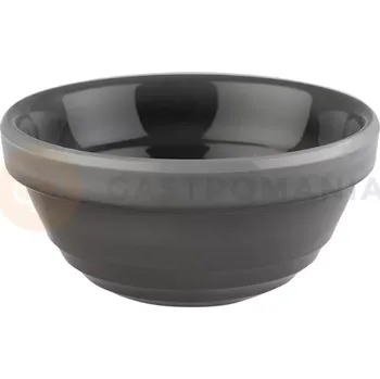 Kulatá šedá melaminová miska, průměr 23 cm | APS, Emma