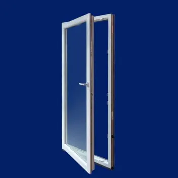 Vchodové dveře Bílé balkonové dveře 70x235 cm | jednokřídlé levé francouzské okno 700x2350 mm | otevíravé - sklopné